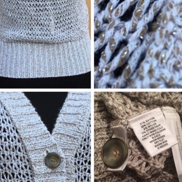 LOFT | Crocheted Cardigan Top - Picture 8 of 8